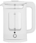 Електрочайник Ardesto 1.5л, скло+пластик, білий