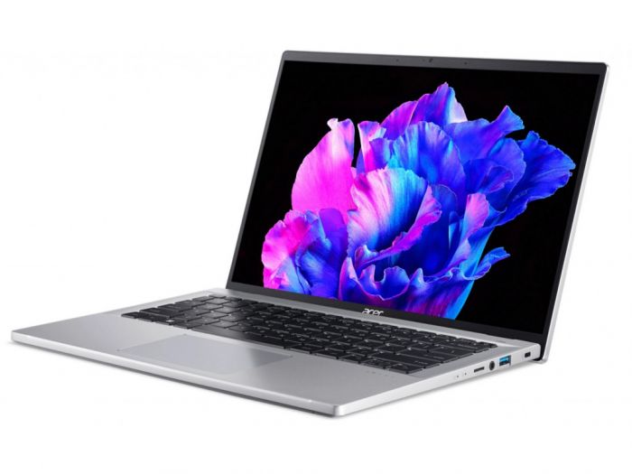 Ноутбук Acer Swift Go 14 SFG14-71 14" 2.8K OLED, Intel i7-1355U, 16GB, F512GB, UMA, Lin, сріблястий