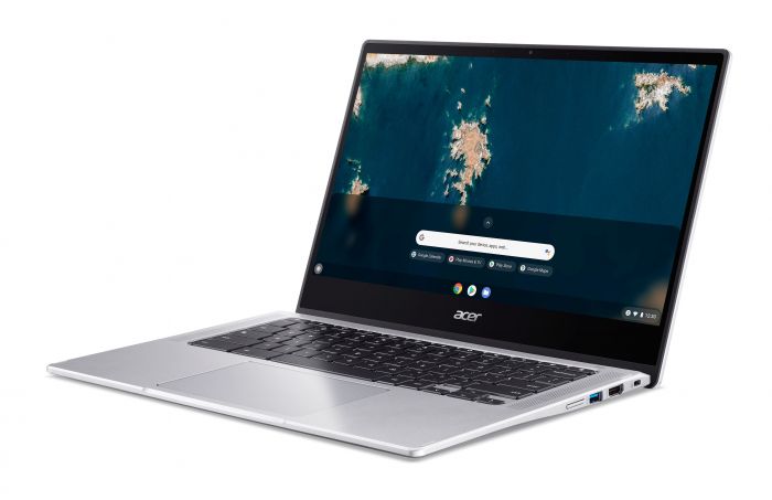 Ноутбук Acer Chromebook Spin CP314-1HN 14" FHD IPS, Intel C N4500, 8GB, F128GB, UMA, ChromeOS, сріблястий