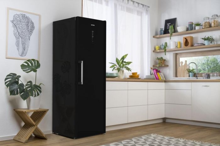 Морозильна камера Gorenje, 185.5x59.5х66.3, 280л, 1дв., A++, NF, диспл зовн., інвертор, чорний