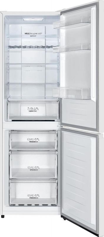 Холодильник Gorenje з нижн. мороз., 185х60х60см, 2 дв., Х- 207л, М- 93л, A+, NoFrost Plus, Fresh zone, дисплей, білий