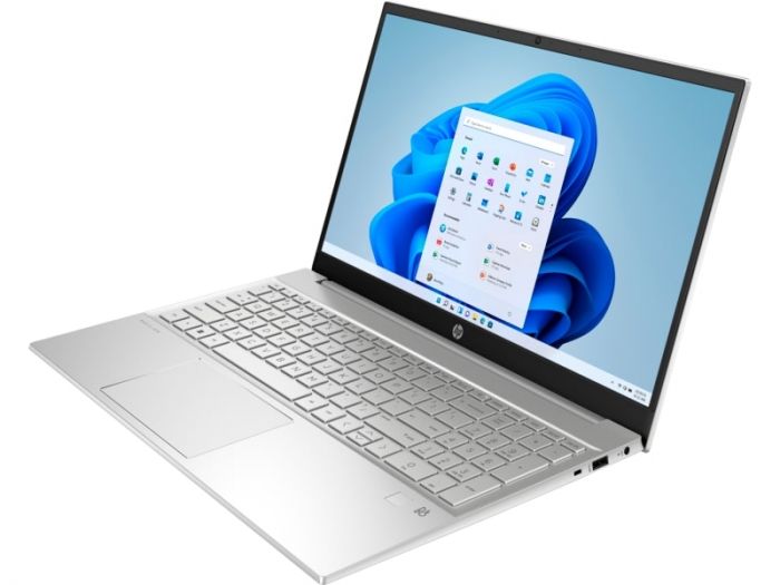 Ноутбук HP Pavilion 15-eh1055ua 15.6" FHD IPS AG, AMD R5 5500U, 12GB, F512GB, UMA, DOS, сріблястий