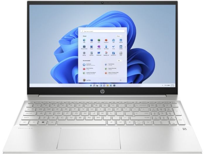 Ноутбук HP Pavilion 15-eh1055ua 15.6" FHD IPS AG, AMD R5 5500U, 12GB, F512GB, UMA, DOS, сріблястий