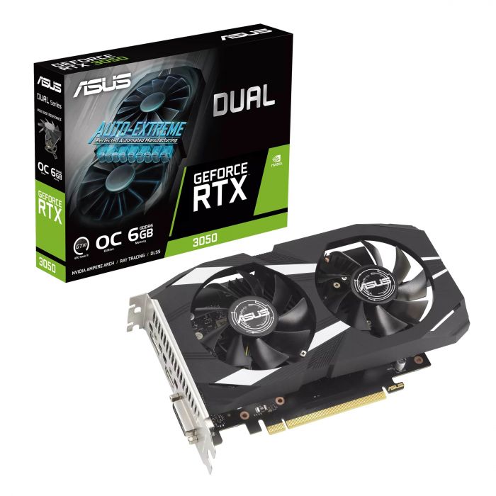 Відеокарта ASUS GeForce RTX 3050 6GB GDDR6 DUAL OC DUAL-RTX3050-O6G