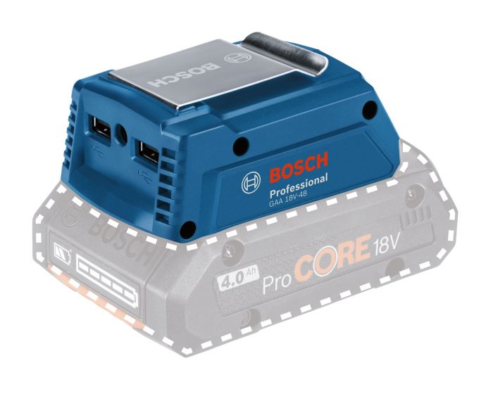 Адаптер USB для батареї Bosch Professional GAA 18V-48 2.4А