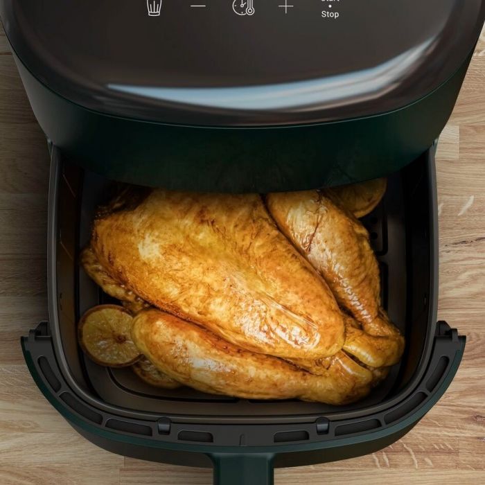 Мультипіч Tefal Easy Fry Max, 1500Вт, чаша-5л, сенсорне керув., 10 програм, пластик, темно-зелений
