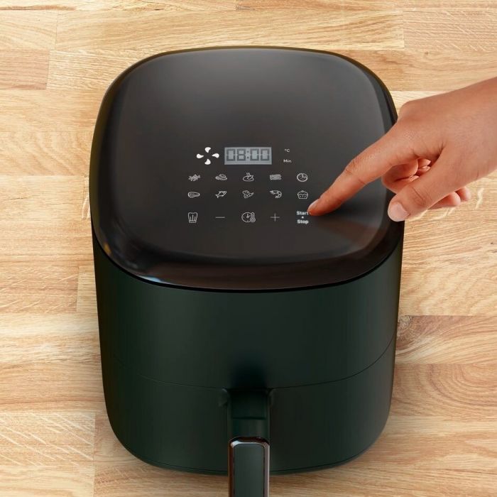 Мультипіч Tefal Easy Fry Max, 1500Вт, чаша-5л, сенсорне керув., 10 програм, пластик, темно-зелений