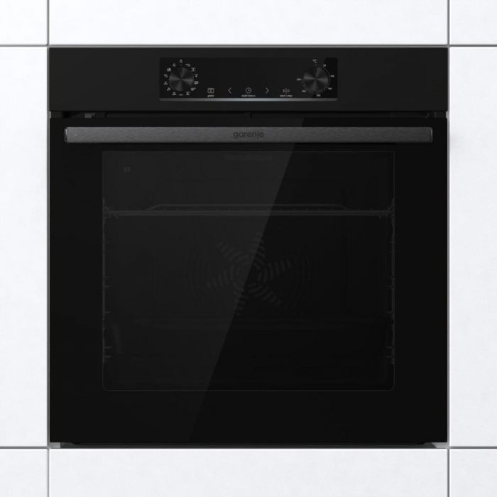 Духова шафа Gorenje електрична, 77л, A+, пара, дисплей, IconLed, піроліз, чорний