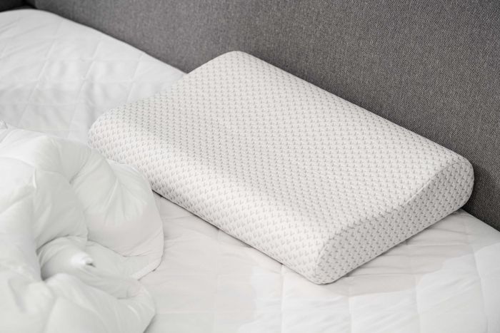 Подушка ортопедична ARDESTO Sleepwell, 60х40х11/9см, хвиля, піна меморі, білий