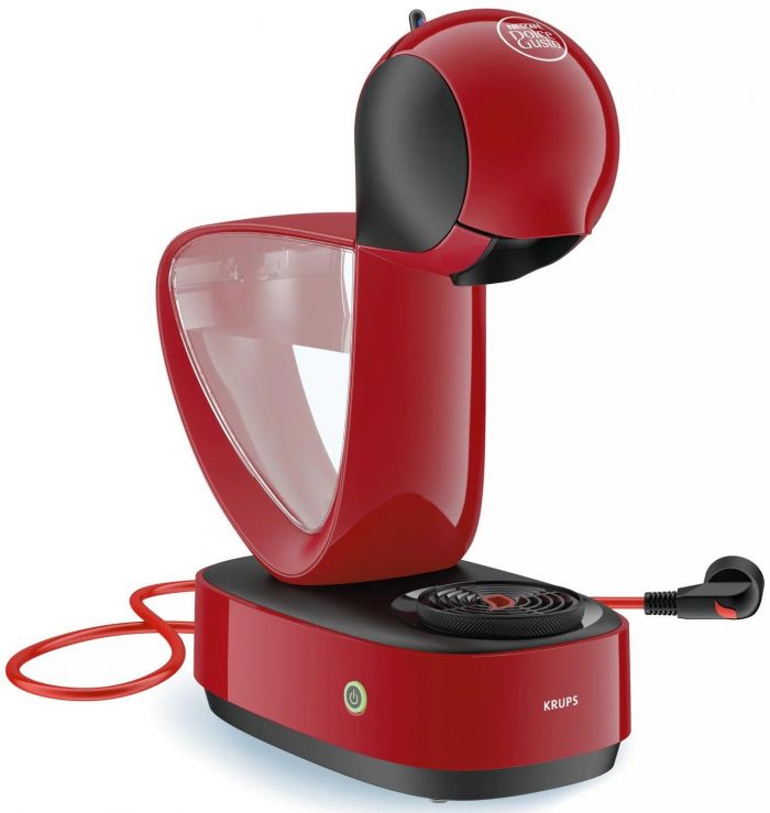 Кавоварка Krups капсульна Infinissima, 1.2л, капсули NESCAFE Dolce Gusto, червоний