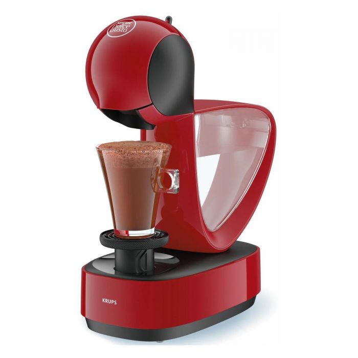 Кавоварка Krups капсульна Infinissima, 1.2л, капсули NESCAFE Dolce Gusto, червоний