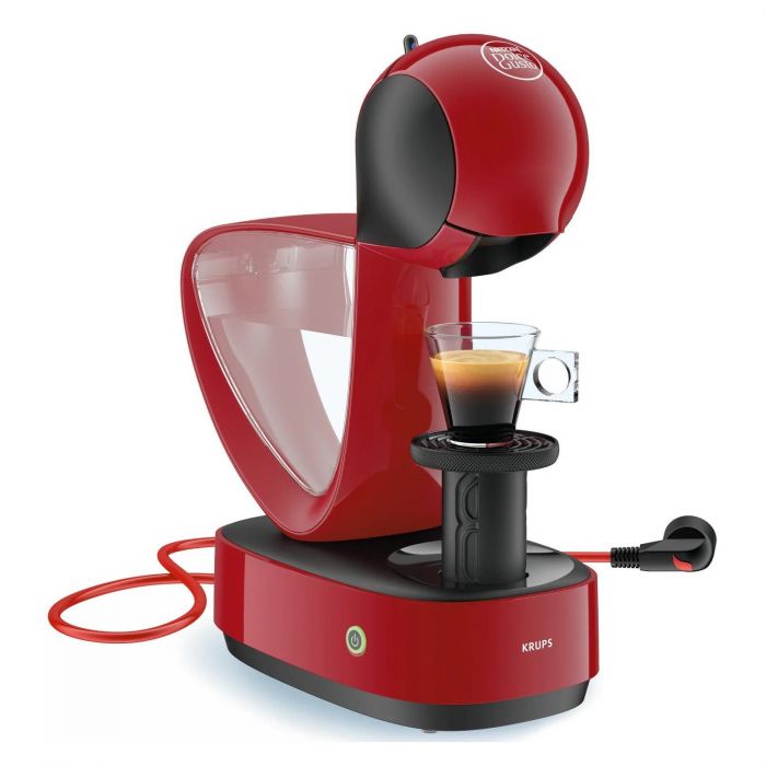 Кавоварка Krups капсульна Infinissima, 1.2л, капсули NESCAFE Dolce Gusto, червоний