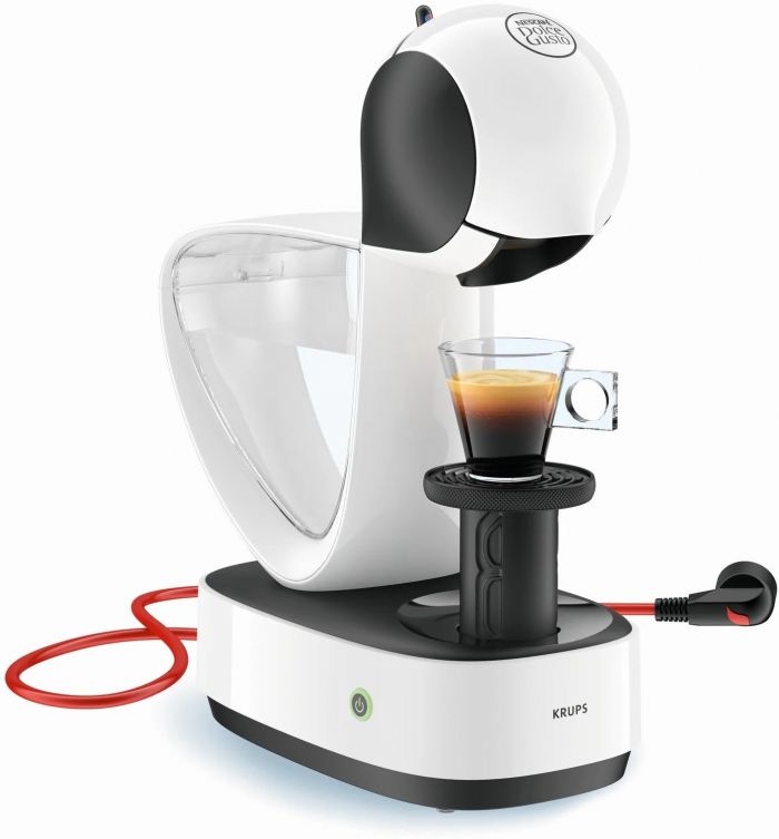 Кавоварка Krups капсульна Infinissima, 1.2л, капсули NESCAFE Dolce Gusto, білий