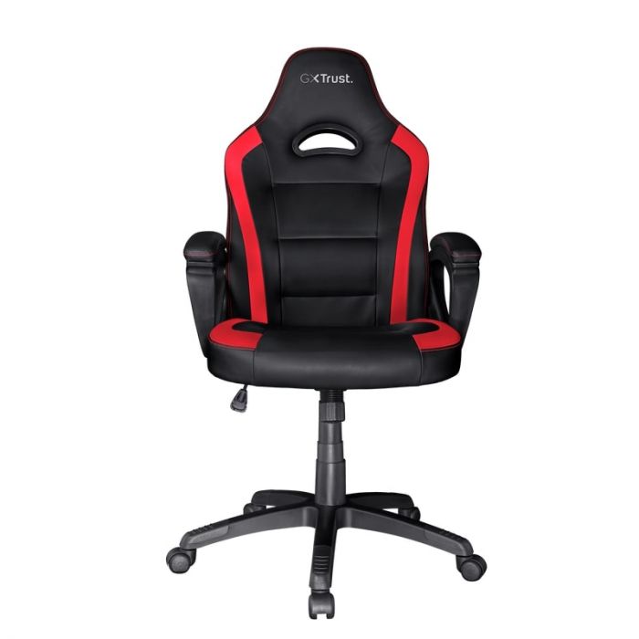 Крісло Trust GXT 701 RYON, ПУ шкіра, Foldable Armrests, червоний