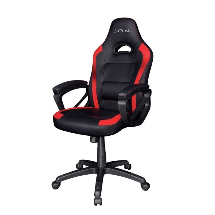 Крісло Trust GXT 701 RYON, ПУ шкіра, Foldable Armrests, червоний