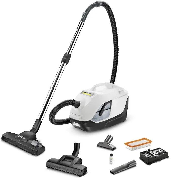 Пилосос Karcher миючий DS 6 Plus, 650Вт, конт пил -0.6л, вода -2 л, НЕРА, білий