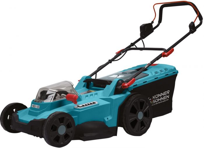 Газонокосарка акумуляторна Konner&Sohnen KS 43LM-40V 40В(20+20) 43см 50л 25-75мм 15.5кг без АКБ та ЗП