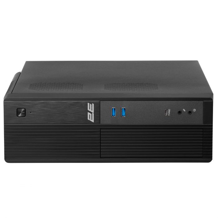 Корпус 2E S616-400 з БЖ 2E 400W-SFX, 1xUSB3.0, 1xUSBType-C, 1x80мм, Micro ATX/ Desktop, чорний