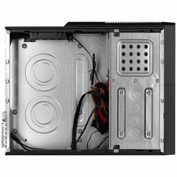 Корпус 2E S616-400 з БЖ 2E 400W-SFX, 1xUSB3.0, 1xUSBType-C, 1x80мм, Micro ATX/ Desktop, чорний