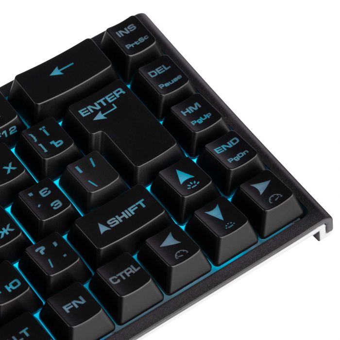 Клавіатура мембранна 2E GAMING KG350 68key, USB-A, EN/UA/RU, RGB, чорний