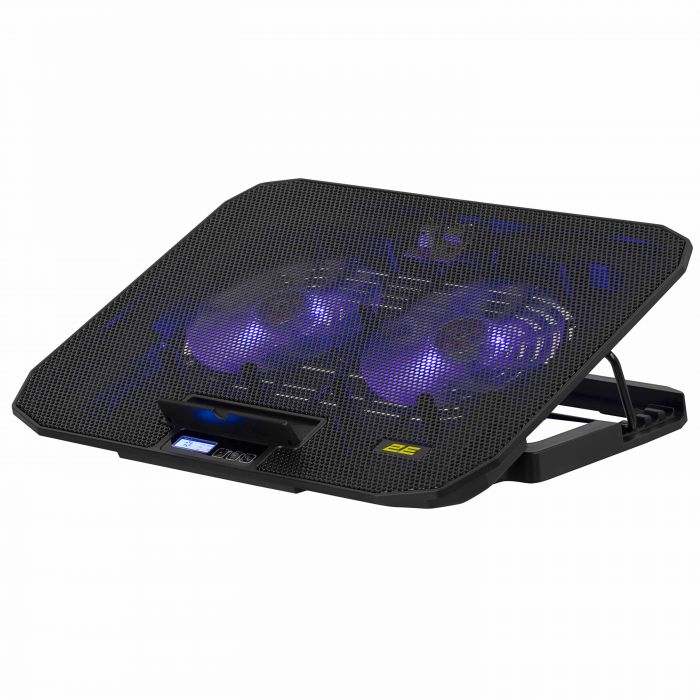 Підставка для ноутбука 2E GAMING CPG-003, до 15.6", 2xUSB-A, Blue LED, чорний