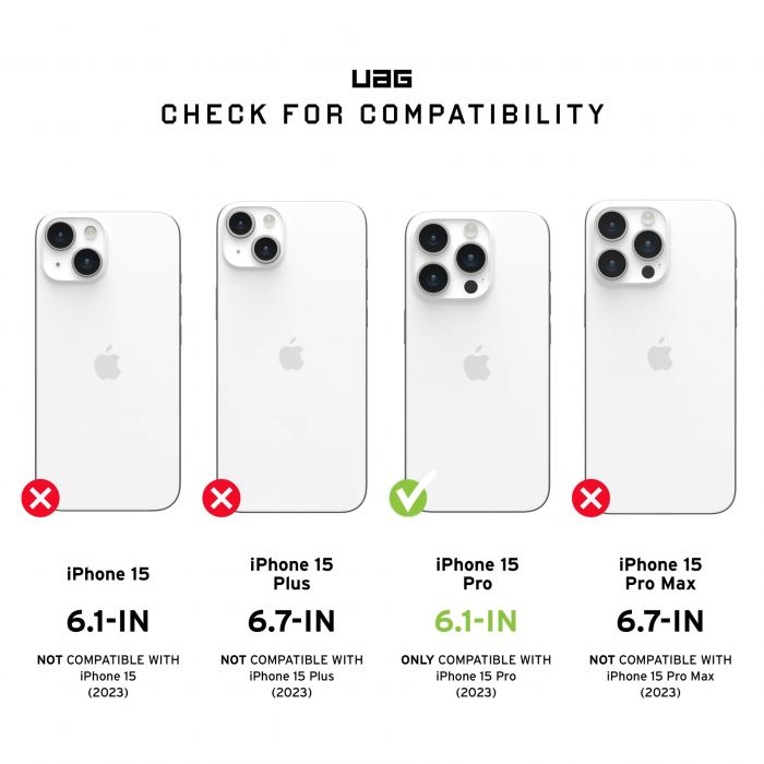 Чохол UAG для iPhone 15 Pro, Plasma XTE Magsafe, Black/Orange