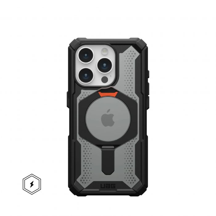 Чохол UAG для iPhone 15 Pro, Plasma XTE Magsafe, Black/Orange