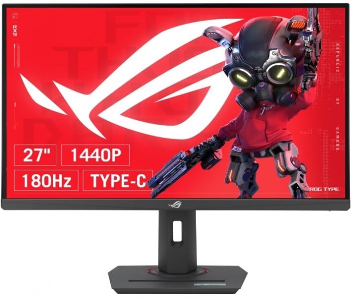 Монітор Asus 27" ROG Strix XG27ACS HDMI, DP, USB-C, IPS, 2560x1440, 180Hz, 1ms, sRGB 133%, AdaptiveSync, Pivot, HDR400