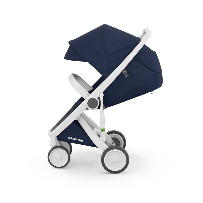 Прогулянкова коляска Greentom Classic Blue-White