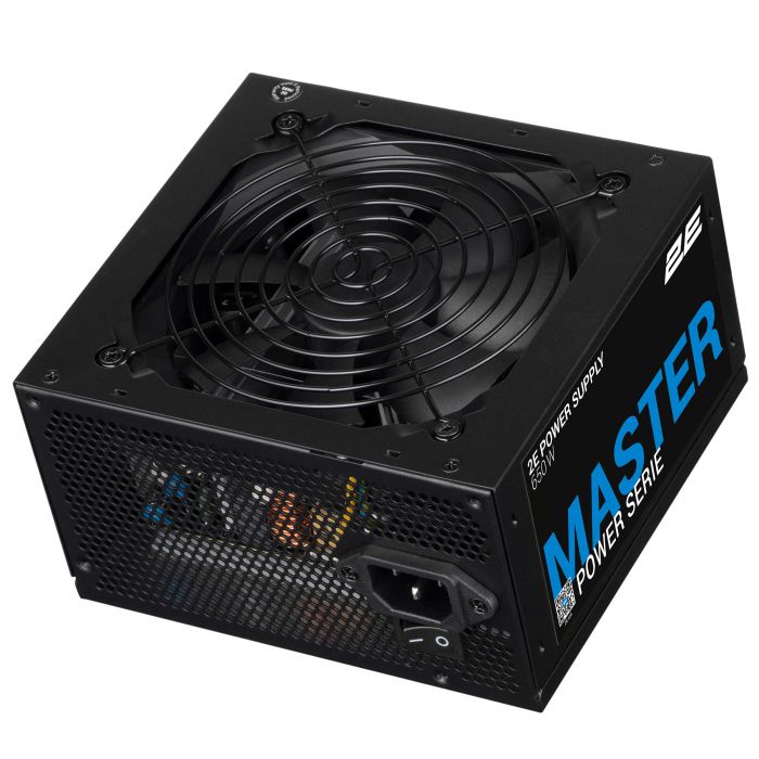 Блок живлення 2E Master Power  (650W), >80%, 80+ White, 120мм, 1xMB 24pin(20+4), 1xCPU 8pin(4+4), 3xMolex, 5xSATA, 2xPCIe 8pin(6+2)