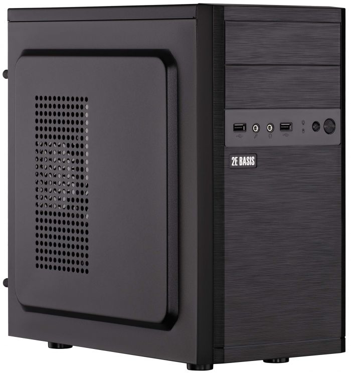 Корпус 2E Basis RD863-400 з БЖ 2E ATX400W, 2xUSB2.0, VGA 320мм, mATX, чорний