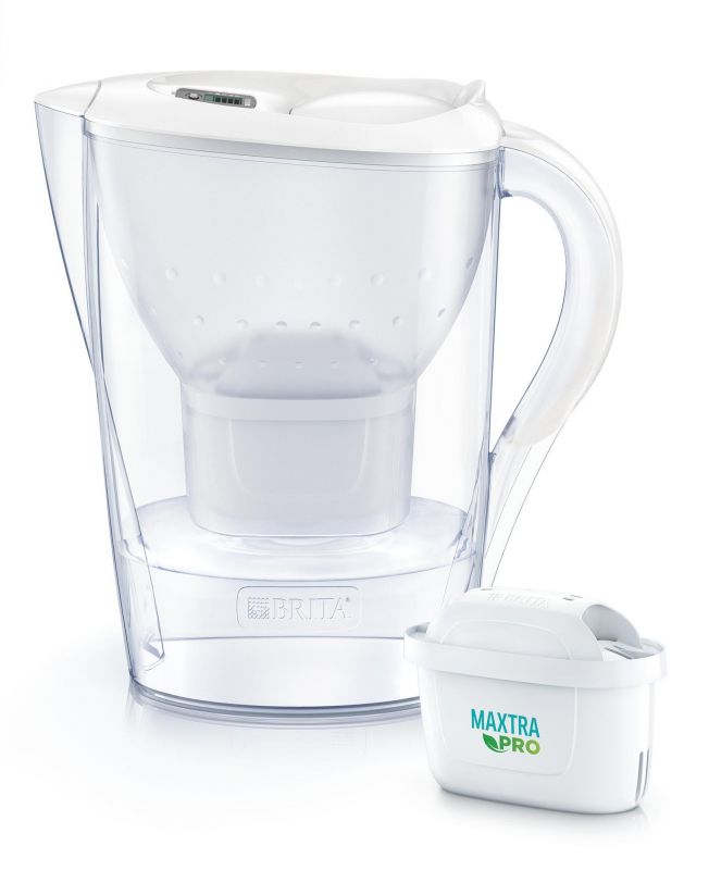 Фільтр-глечик Brita Marella XL Memo MXPro 3.5л (2л очищеної води) з фільтр-картриджем 3шт, білий