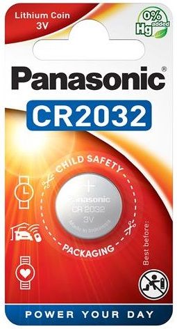 Батарейка Panasonic літієва CR2032 блістер, 1 шт.