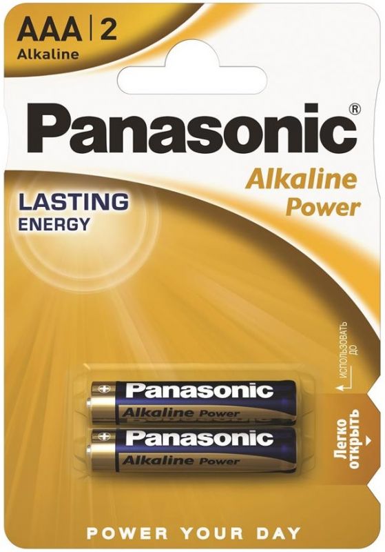 Батарейка Panasonic ALKALINE POWER лужна AAA блістер, 2 шт.