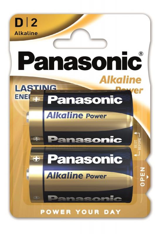 Батарейка Panasonic ALKALINE POWER лужна D(LR20) блістер, 2 шт.