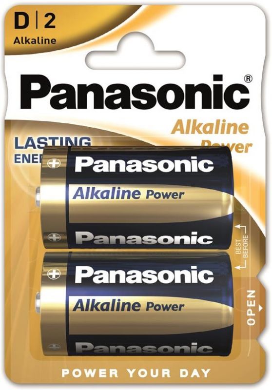 Батарейка Panasonic ALKALINE POWER лужна D(LR20) блістер, 2 шт.