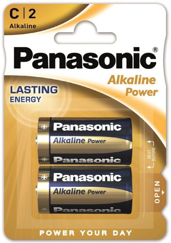 Батарейка Panasonic ALKALINE POWER лужна C(LR14) блістер, 2 шт.