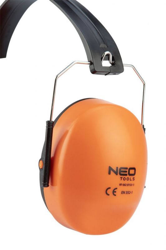 Навушники захисні Neo Tools, SNR 24дБ, категорія III, 0.19кг, помаранчевий
