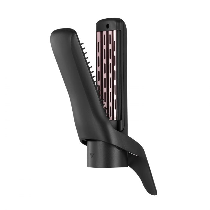 Фен-щітка Ardesto  Brush Pink Touch, 1200Вт, 2 швидкості, 2 темп. режими, LED-дисплей, функція іонізації , 4 насадки, сірий+ рожевий