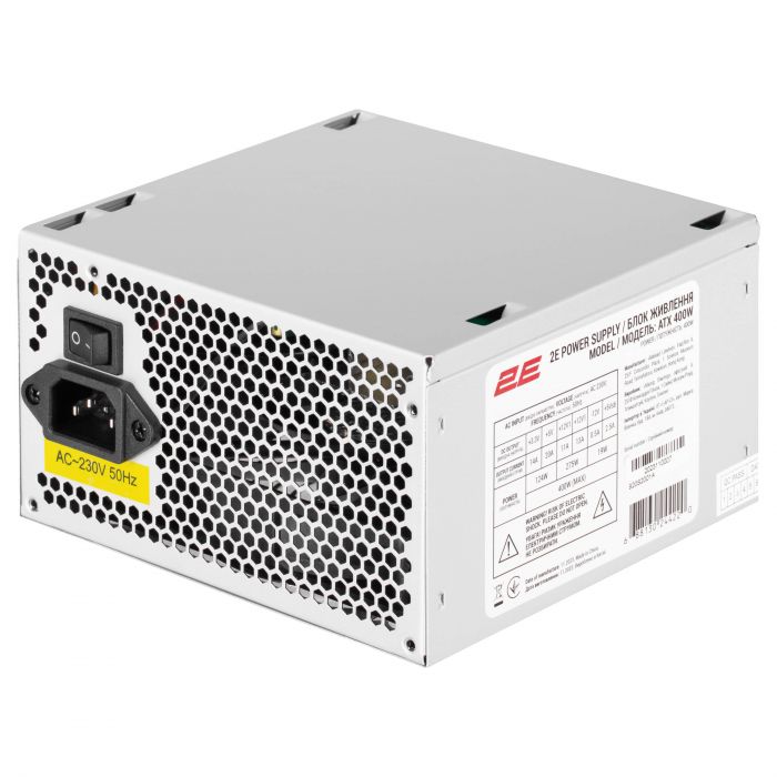 Корпус 2E TeamX TMX03 з БЖ 2E ATX400W, 2xUSB2.0, 1x80мм, VGA 220мм, mATX, чорний