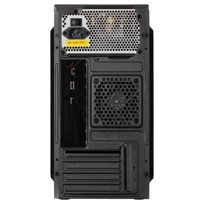 Корпус 2E TeamX TMX04 з БЖ 2E ATX400W, 2xUSB2.0, 1x80мм, VGA 220мм, mATX, чорний