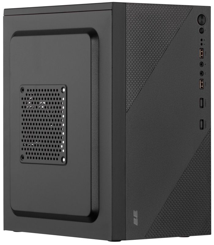 Корпус 2E TeamX TMX04 з БЖ 2E ATX400W, 2xUSB2.0, 1x80мм, VGA 220мм, mATX, чорний