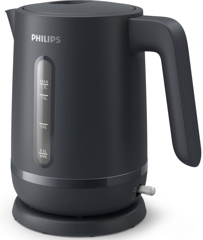 Електрочайник Philips Series 1000, Strix, пластик, мат, чорний