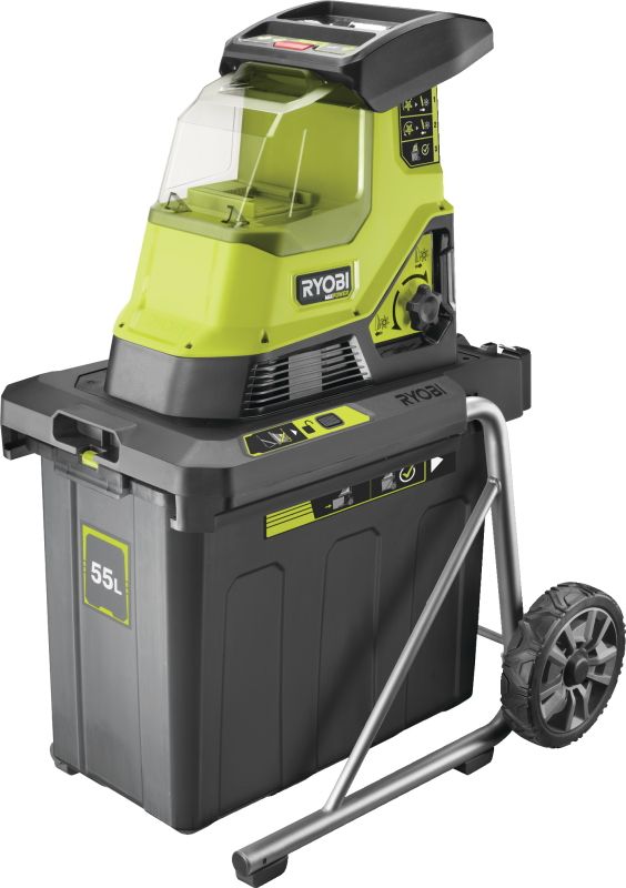 Подрібнювач садовий акумуляторний Max Power Ryobi RY36SHX40-0 36В 40мм 55л 18кг (без АКБ та ЗУ) фреза низькошумний