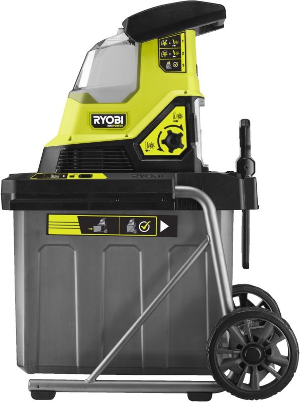 Подрібнювач садовий акумуляторний Max Power Ryobi RY36SHX40-0 36В 40мм 55л 18кг (без АКБ та ЗУ) фреза низькошумний