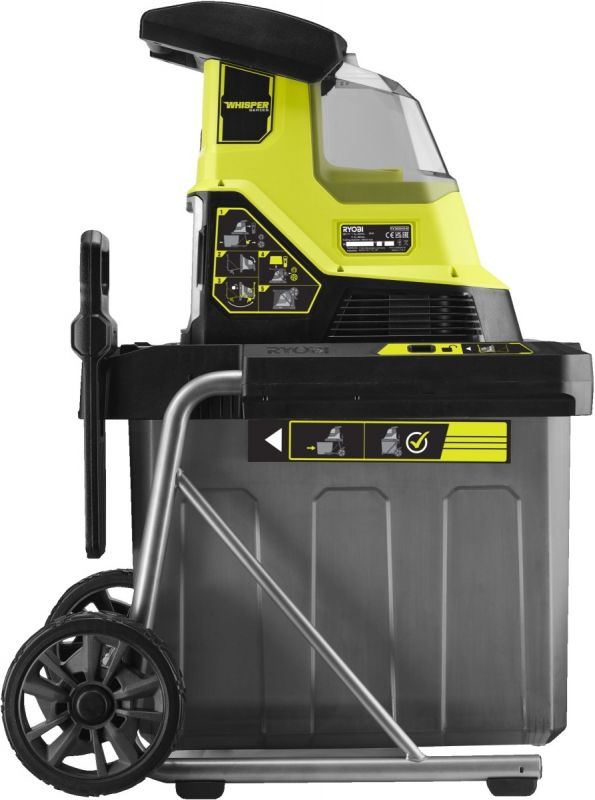 Подрібнювач садовий акумуляторний Max Power Ryobi RY36SHX40-0 36В 40мм 55л 18кг (без АКБ та ЗУ) фреза низькошумний