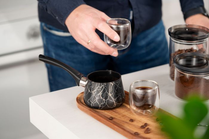Турка Ardesto Black Mars, 0.35л, алюміній, бакеліт, чорний