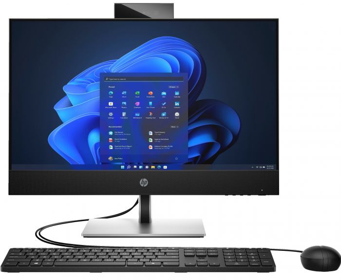 Комп'ютер персональний моноблок HP ProOne 440-G9 23.8" FHD IPS AG, Intel i3-13100T, 8GB, F512GB, UMA, WiFi, кл+м, 3р, DOS, чорний