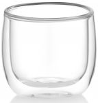 Набір чашок з подвійними стінками Ardesto, 260мл, 2шт, боросилікатне скло, прозорий