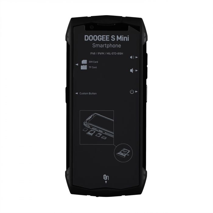 Смартфон Doogee S mini 4.5" 8/256ГБ, 2SIM, 3000мА•год, чорний